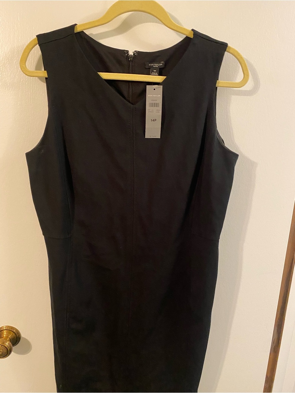 Ann Taylor ponte knit little black dress